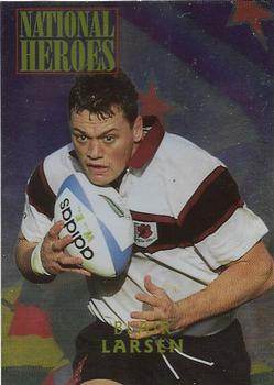 1995 Card Crazy Authentics Rugby Union NPC Superstars - National Heroes #8 Blair Larsen Front